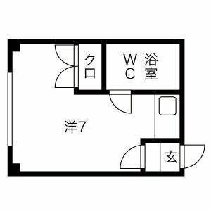 フォーシーンＭＳ 0305｜北海道札幌市白石区栄通９丁目(賃貸マンション1R・3階・15.39㎡)の写真 その2