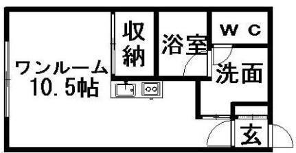 ヒルヴィレッヂ西岡 202 ｜ 北海道札幌市豊平区西岡三条１０丁目（賃貸アパート1R・2階・22.60㎡） その2