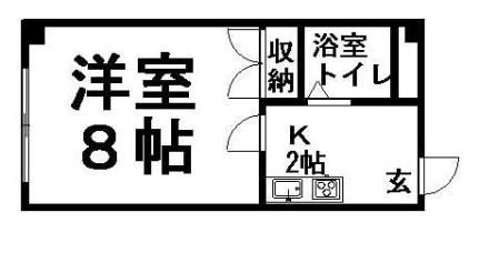 マクセル100　100 216｜北海道札幌市白石区菊水五条１丁目(賃貸マンション1K・2階・23.10㎡)の写真 その2