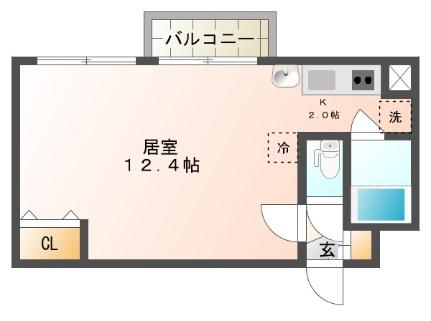 ローヤルハイツ本郷9 405 ｜ 北海道札幌市白石区本郷通９丁目北（賃貸マンション1LDK・4階・26.50㎡） その2