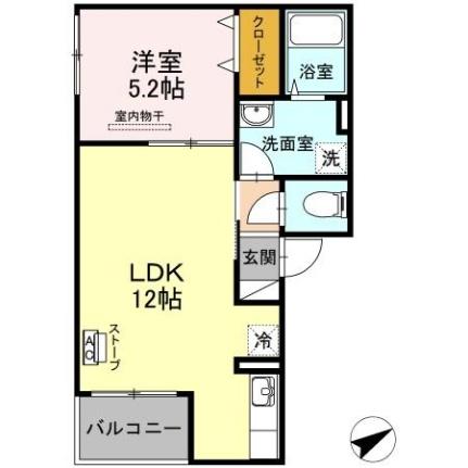 北海道札幌市白石区本通１６丁目南(賃貸アパート1LDK・3階・40.33㎡)の写真 その2