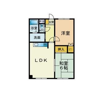 ファミール北野 202｜北海道札幌市厚別区厚別西四条３丁目(賃貸マンション2LDK・2階・47.90㎡)の写真 その2