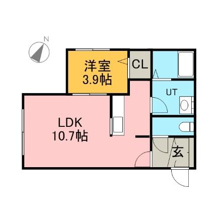 北海道札幌市厚別区厚別中央五条４丁目(賃貸マンション1LDK・1階・32.64㎡)の写真 その2