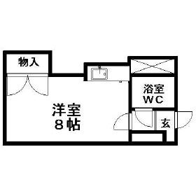 北海道札幌市白石区菊水三条２丁目(賃貸マンション1R・5階・17.80㎡)の写真 その2