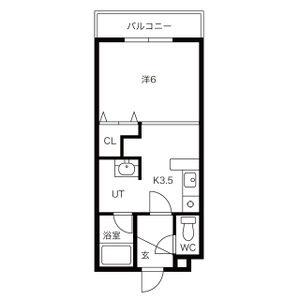 パークコート恵み野 0202｜北海道恵庭市恵み野北６丁目(賃貸マンション1K・2階・25.00㎡)の写真 その2