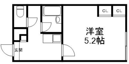 北海道札幌市白石区北郷三条１１丁目（賃貸アパート1R・1階・23.18㎡） その2