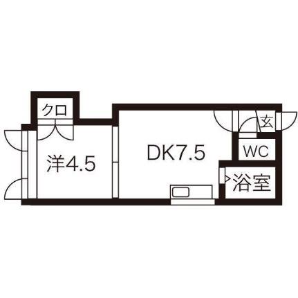 アーバンコート平岸V 201｜北海道札幌市豊平区平岸四条２丁目(賃貸アパート1DK・3階・25.51㎡)の写真 その2