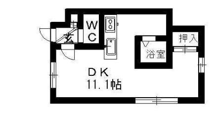 ＡＲＳ南郷I 202｜北海道札幌市白石区南郷通１丁目北(賃貸アパート1K・2階・28.21㎡)の写真 その2