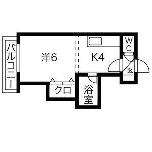 グリーンホームズ 205｜北海道札幌市豊平区平岸四条１３丁目(賃貸マンション1DK・2階・24.72㎡)の写真 その2
