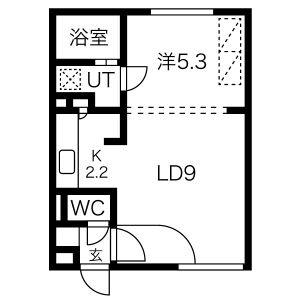 ＭーＳＴＡＧＥ北9条 402｜北海道札幌市東区北九条東１丁目(賃貸マンション1LDK・4階・34.76㎡)の写真 その2