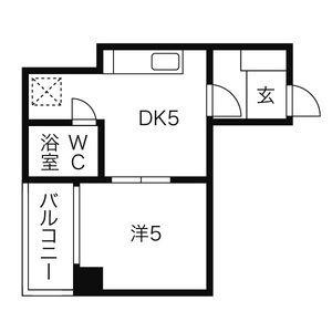 小野ビル 306 ｜ 北海道札幌市白石区菊水二条１丁目（賃貸マンション1R・3階・23.00㎡） その2