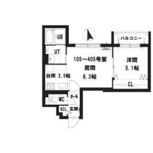 グランメール・シャリテ 205｜北海道札幌市豊平区中の島二条１０丁目(賃貸マンション1LDK・2階・40.25㎡)の写真 その2