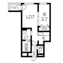 Ｃｏｕｒｔ　Ｔｉａｒａ（コートティアラ） 101 ｜ 北海道札幌市豊平区西岡四条８丁目（賃貸マンション1LDK・1階・30.20㎡） その2