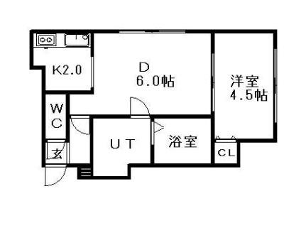 ラ・ヴィレット 105｜北海道札幌市中央区南六条西１３丁目(賃貸アパート1DK・2階・30.37㎡)の写真 その2