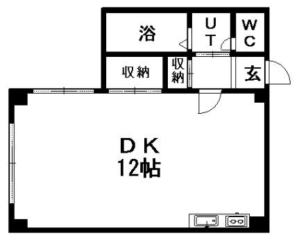 サンユーハイツII 201｜北海道札幌市中央区南十二条西９丁目(賃貸マンション1DK・2階・26.81㎡)の写真 その2
