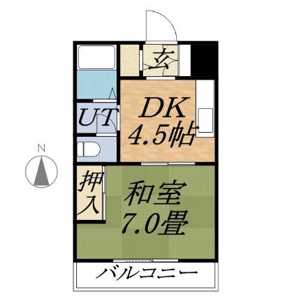 内山マンション 704｜北海道札幌市中央区南十一条西７丁目(賃貸マンション1DK・7階・24.64㎡)の写真 その2