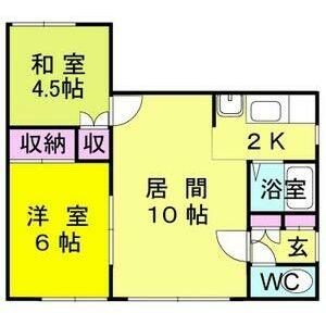 スカイハイツ 201｜北海道札幌市中央区南五条西１８丁目(賃貸アパート2LDK・2階・49.58㎡)の写真 その2