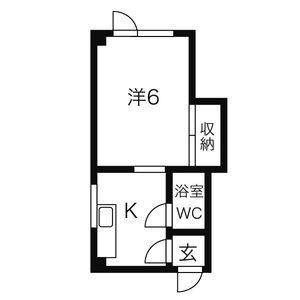 ローヤルハイツ712　Ａ棟 403TR｜北海道札幌市中央区南七条西１２丁目(賃貸アパート1DK・4階・19.40㎡)の写真 その2