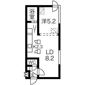 ルナクレシエンテ琴似 306｜北海道札幌市西区二十四軒四条４丁目(賃貸マンション1LDK・3階・32.82㎡)の写真 その2