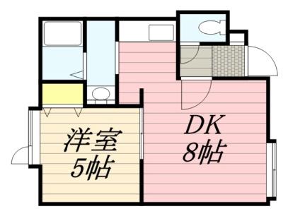北海道札幌市中央区南六条西２３丁目(賃貸アパート1LDK・2階・32.80㎡)の写真 その2