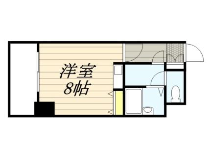 北海道札幌市豊平区中の島一条３丁目(賃貸マンション1R・8階・24.15㎡)の写真 その2