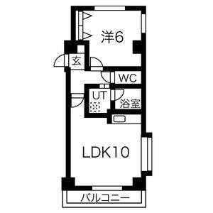 パレス24 401｜北海道札幌市中央区南二十四条西１５丁目(賃貸マンション1LDK・4階・37.55㎡)の写真 その2