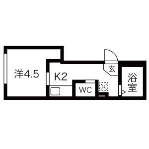 ＡＪｉＴＯ　Ｓ11 405 ｜ 北海道札幌市中央区南十一条西１４丁目（賃貸マンション1K・4階・17.94㎡） その2
