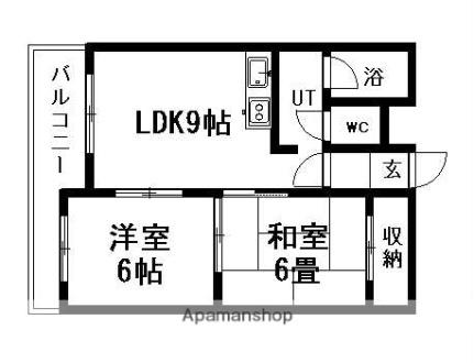 北海道札幌市豊平区福住二条１丁目(賃貸マンション2LDK・4階・39.21㎡)の写真 その2