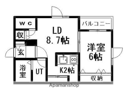 北海道札幌市豊平区月寒東二条３丁目(賃貸マンション1LDK・3階・35.00㎡)の写真 その2