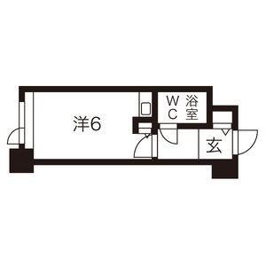 ダイアパレス白石 304｜北海道札幌市白石区南郷通１丁目北(賃貸マンション1R・3階・17.25㎡)の写真 その2