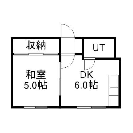 コーポアカシア 302｜北海道札幌市白石区東札幌二条３丁目(賃貸マンション1DK・4階・21.87㎡)の写真 その2