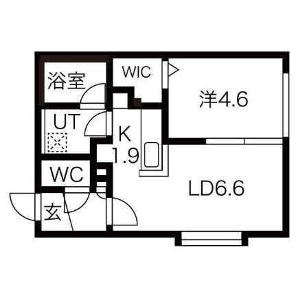 ＣＲＯＷＮ　ＬＥＯ 203｜北海道札幌市豊平区平岸二条３丁目(賃貸マンション1LDK・2階・31.68㎡)の写真 その2