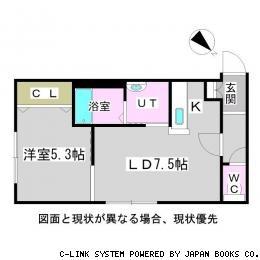 リベラルコート菊水 303｜北海道札幌市白石区菊水六条２丁目(賃貸マンション1LDK・3階・36.80㎡)の写真 その2