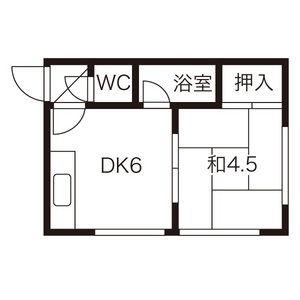 コーポラス千豊第1 105｜北海道札幌市白石区東札幌三条５丁目(賃貸アパート1DK・1階・23.92㎡)の写真 その2