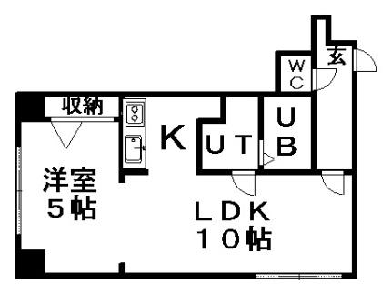 ベルヴィコート豊平IV 305｜北海道札幌市豊平区豊平四条１０丁目(賃貸マンション1LDK・3階・37.69㎡)の写真 その2