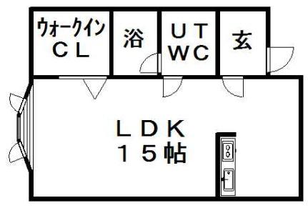 北海道札幌市白石区本郷通７丁目北(賃貸アパート1R・1階・36.83㎡)の写真 その2