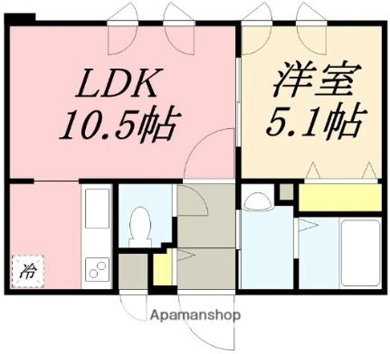 アリエーテ本町 301｜北海道函館市本町(賃貸マンション1LDK・3階・35.70㎡)の写真 その2