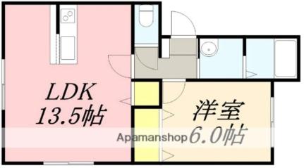 ルシエール山の手 102｜北海道函館市山の手２丁目(賃貸アパート1LDK・1階・42.48㎡)の写真 その2