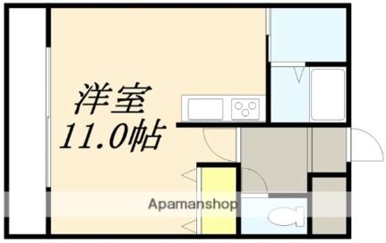 サンヒルズ 3A｜北海道函館市日吉町１丁目(賃貸マンション1K・3階・33.05㎡)の写真 その2