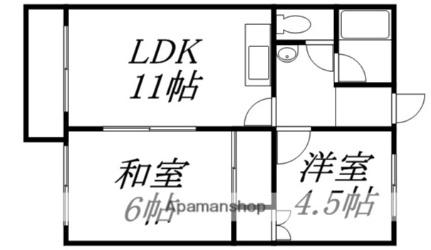 サンマンション 403｜北海道函館市昭和４丁目(賃貸マンション2LDK・4階・48.57㎡)の写真 その2