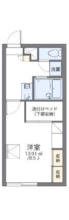 レオパレステツ弐番館 203｜北海道函館市赤川１丁目(賃貸アパート1K・2階・23.18㎡)の写真 その2