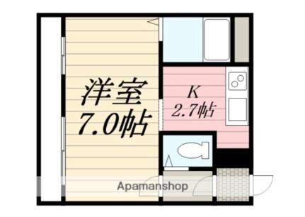 ビバリアII 411｜北海道函館市亀田町(賃貸アパート1K・4階・22.31㎡)の写真 その2