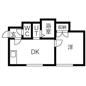 アーバン稲穂 101｜北海道札幌市手稲区稲穂一条２丁目(賃貸アパート1LDK・2階・28.35㎡)の写真 その2