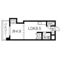 コメンスＮＯ．1 504 ｜ 北海道札幌市中央区南十三条西６丁目（賃貸マンション1LDK・5階・28.87㎡） その2