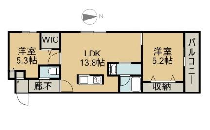 ブランシャール静修学園前 201｜北海道札幌市中央区南十六条西８丁目(賃貸マンション2LDK・2階・53.26㎡)の写真 その2