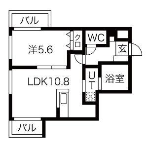 ＬＡＭＡＩＮ　ＲＩＳＯラマンリーゾ 202 ｜ 北海道札幌市手稲区手稲本町二条５丁目（賃貸マンション1LDK・2階・39.37㎡） その2