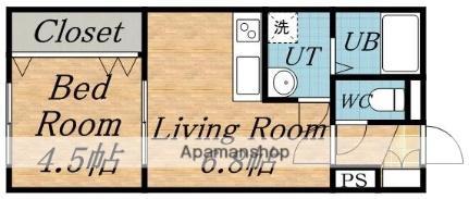 ヒルズ山の手 202｜北海道札幌市西区山の手三条３丁目(賃貸マンション1DK・2階・29.05㎡)の写真 その2