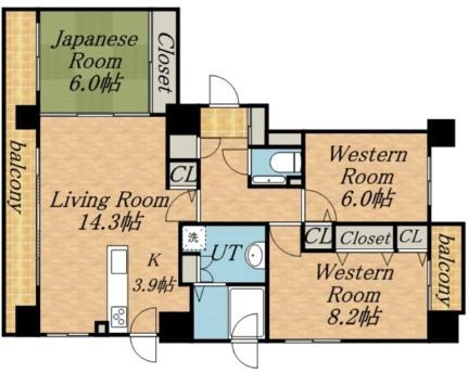 桂和レジデンス円山桜 502｜北海道札幌市中央区南四条西２１丁目(賃貸マンション3LDK・5階・86.57㎡)の写真 その2