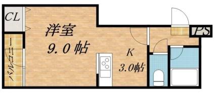 ベルメゾン北22条 401｜北海道札幌市北区北二十二条西８丁目(賃貸マンション1K・4階・25.80㎡)の写真 その2