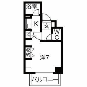 アブニール桑園 0601｜北海道札幌市中央区北八条西１５丁目(賃貸マンション1R・6階・21.80㎡)の写真 その2